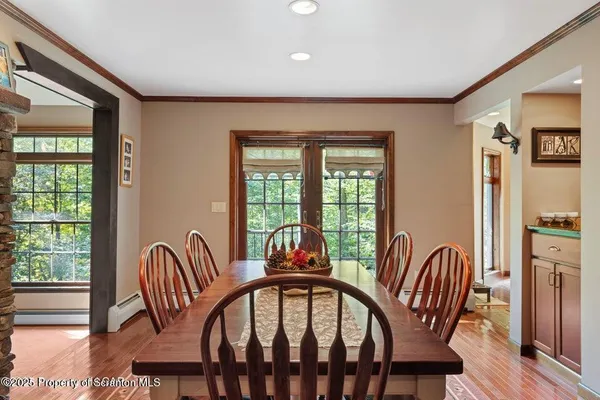 a view of a livingroom with furniture and patio
