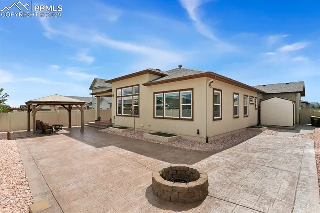 an aerial view of a city with parking