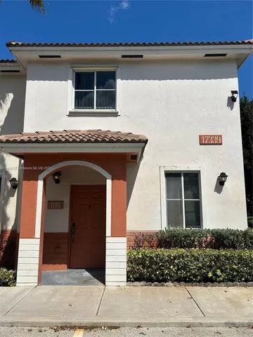 a front view of a house