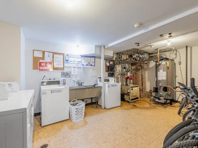 a room with storage and utility