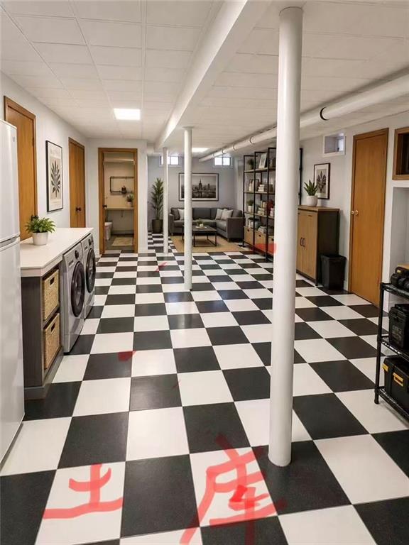 1564 Bay Ridge Avenue Brooklyn, NY 11219 - Photo 6 of 14 a black and white checkered floor with a black white checkered floor