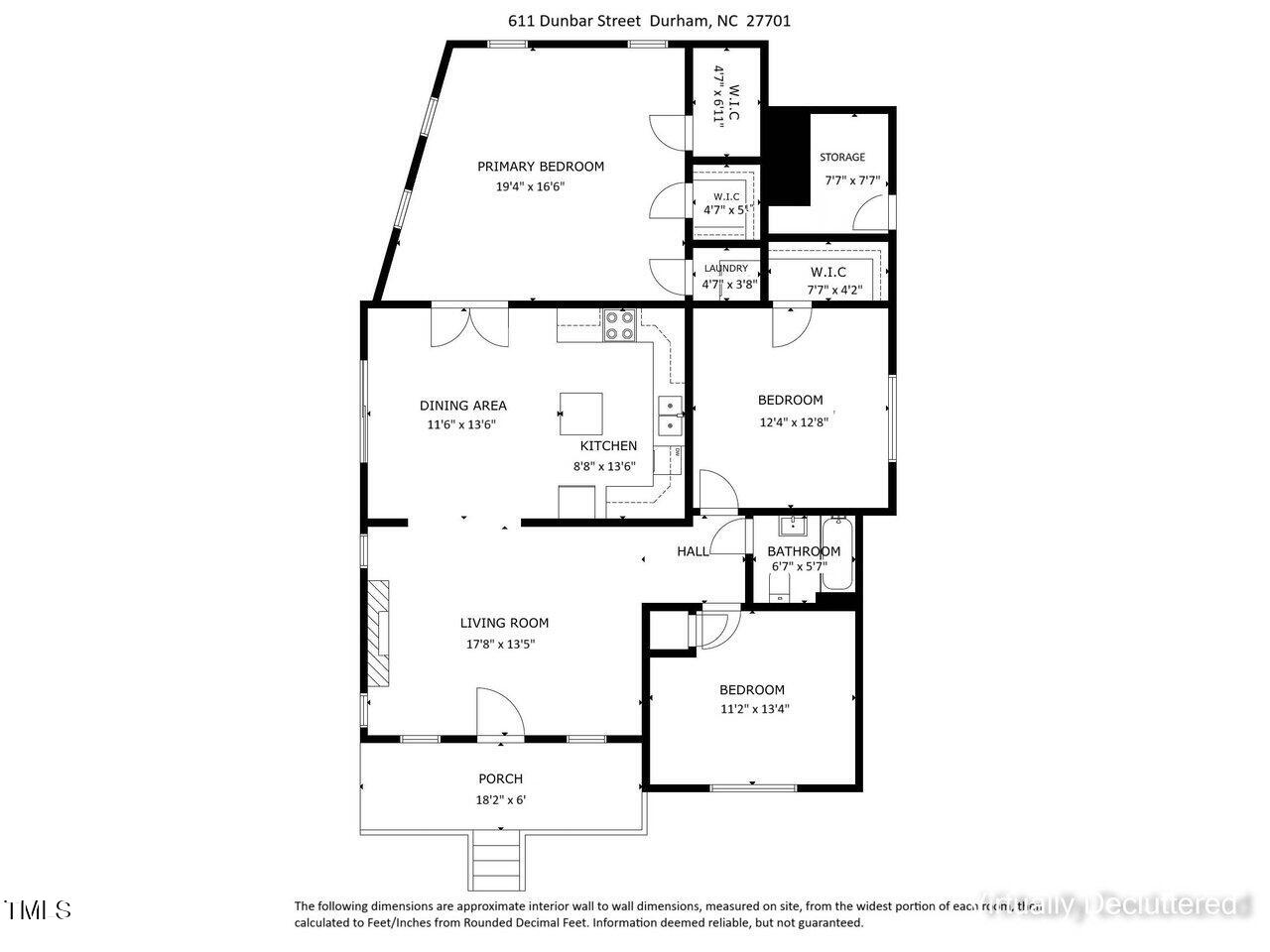 611 Dunbar Street Durham, NC 27701 - Photo 28 of 28 a picture of a bench in front of a wall