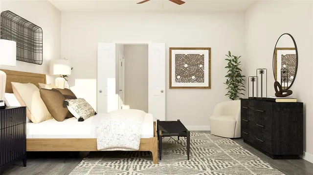 a bathroom with a double vanity sink mirror and shower