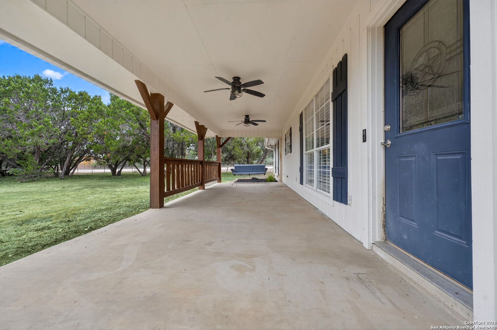 5 Cedar Ridge Road Boerne, TX 78006 - Photo 9 of 47 a view of a porch with garden