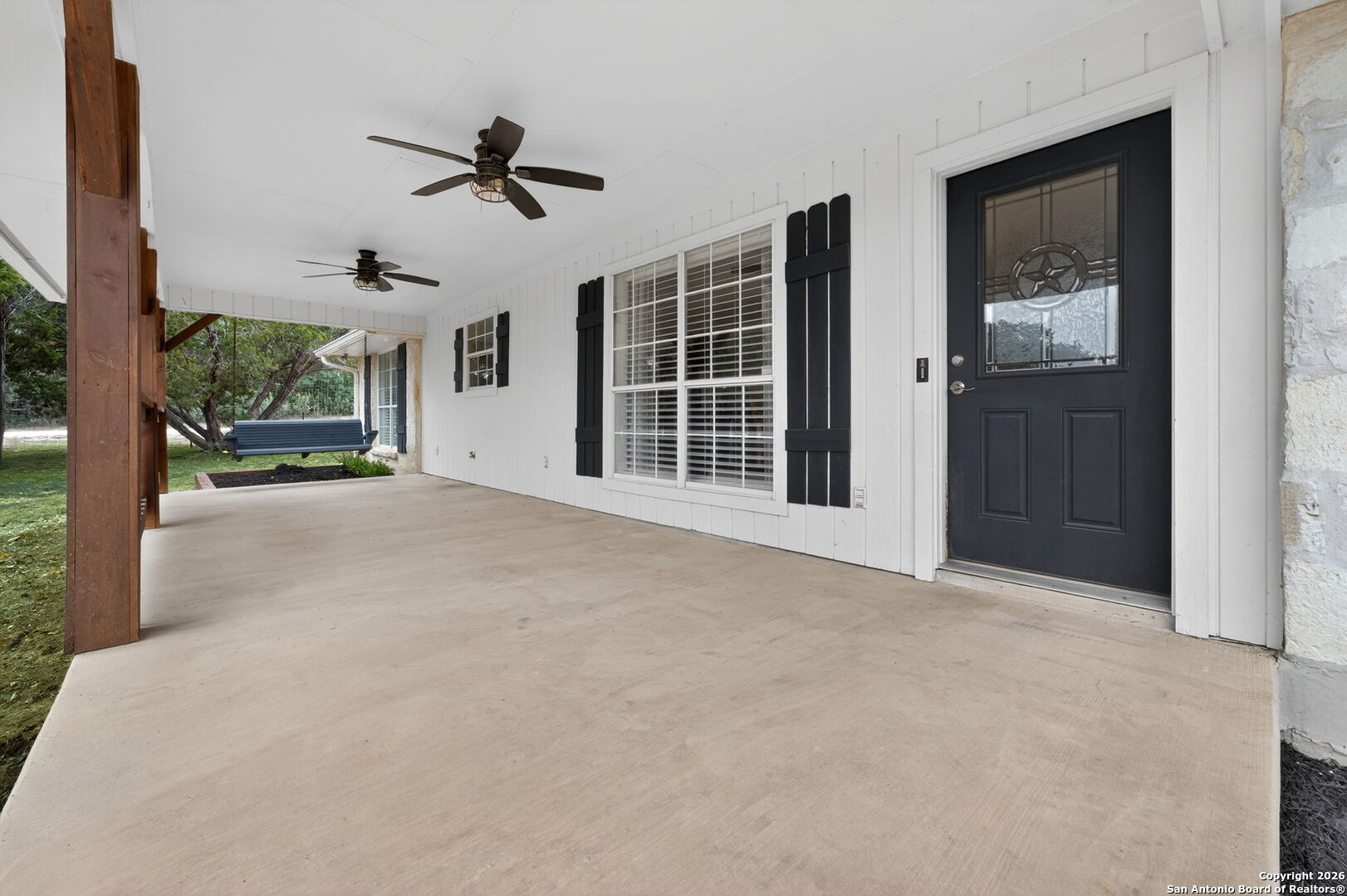 5 Cedar Ridge Road Boerne, TX 78006 - Photo 10 of 47 a view of an empty room with a window