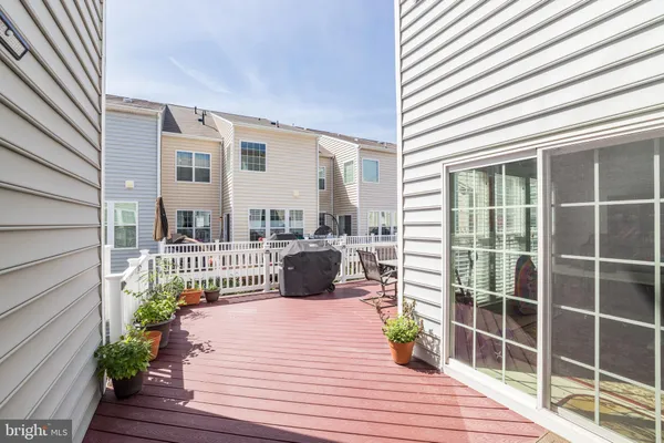 a backyard of a house with seating space