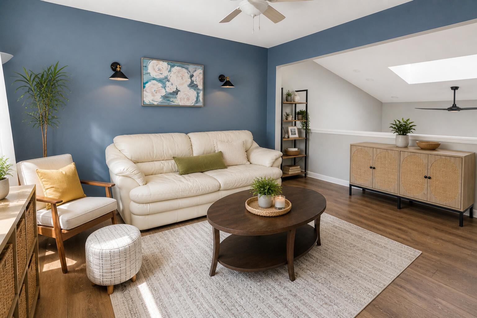 12025 Heron Lake Road St. John, IN 46373 - Photo 21 of 42 a living room with furniture and wooden floor