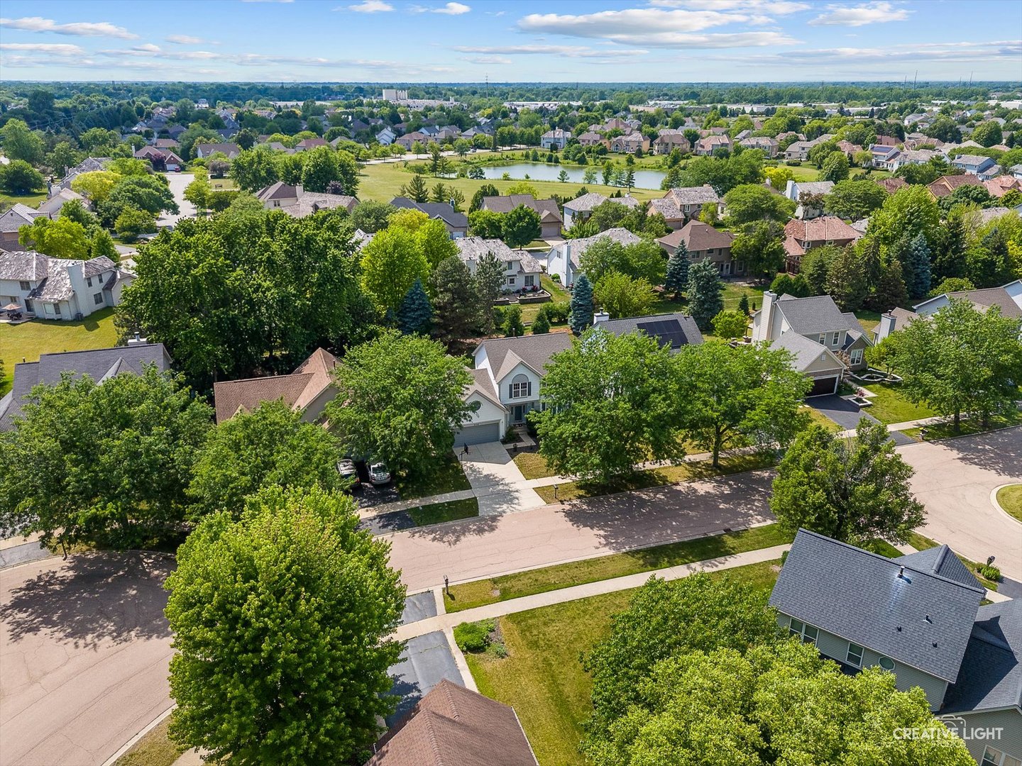 1348 Amaranth Drive Naperville, IL 60564 - Photo 31 of 34 an aerial view of a house with a yard