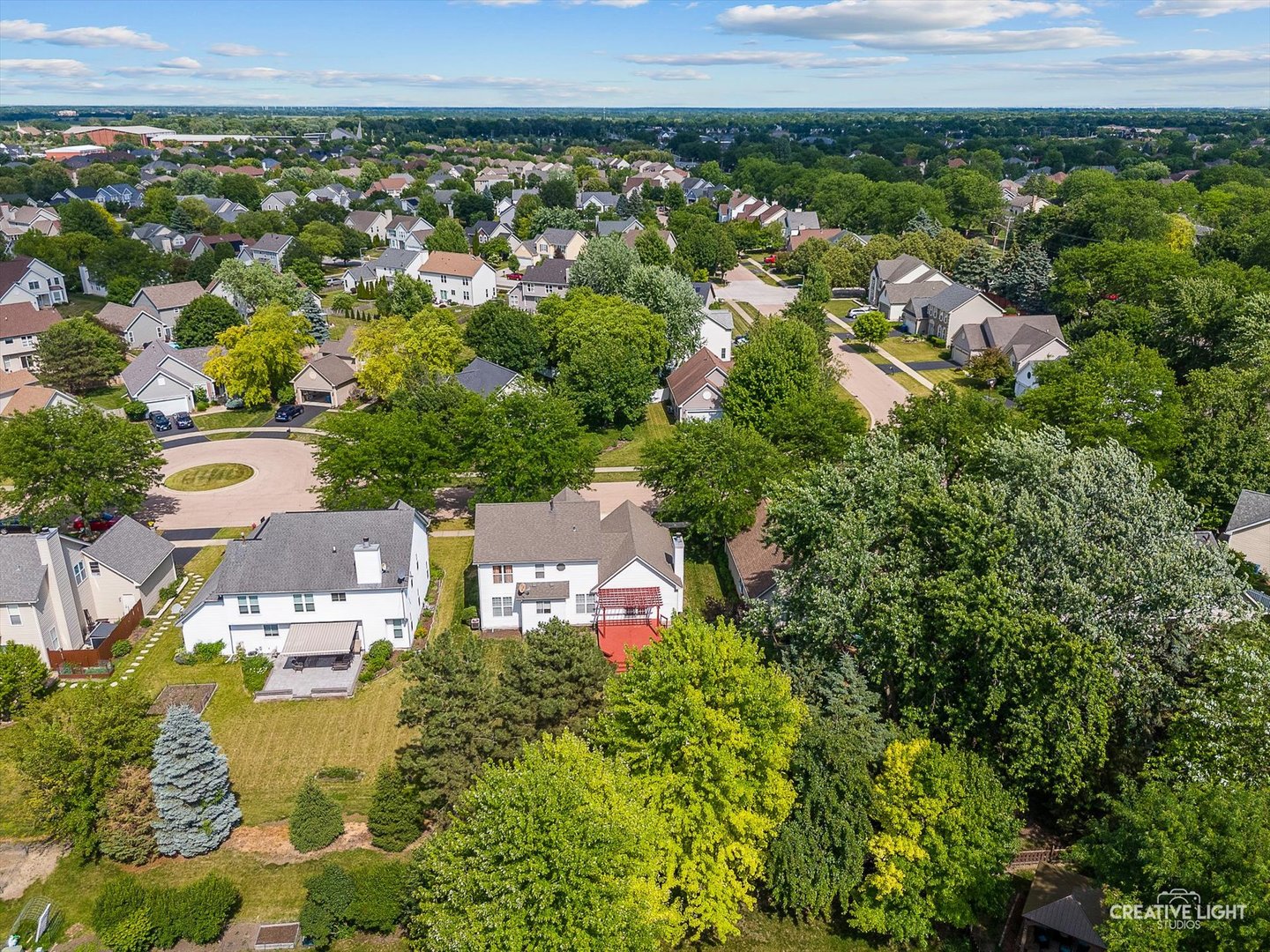 1348 Amaranth Drive Naperville, IL 60564 - Photo 32 of 34 an aerial view of residential houses with outdoor space and trees