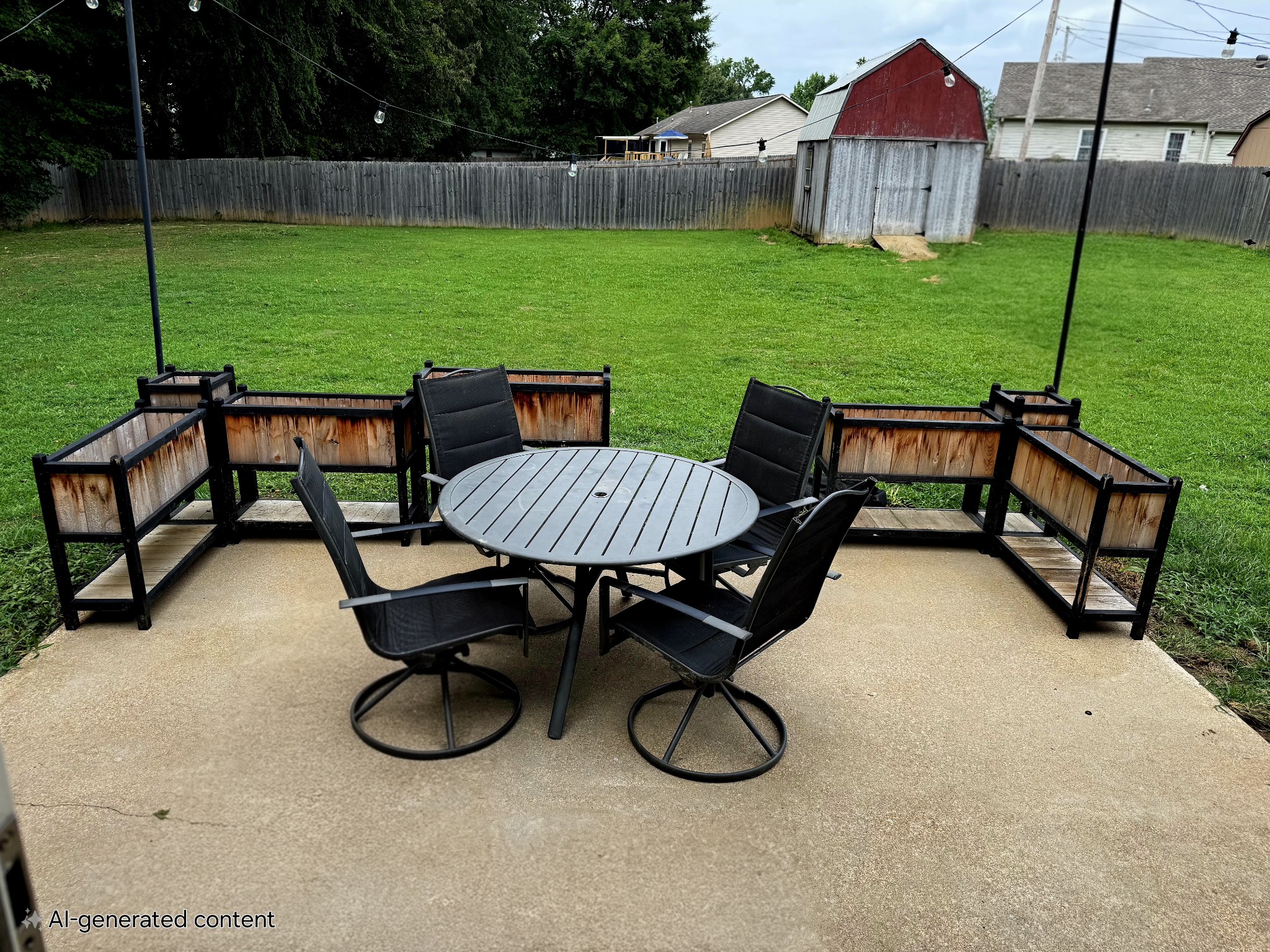 124 Penny Lane Jackson, TN 38301 - Photo 19 of 19 a view of a backyard with sitting area and slide