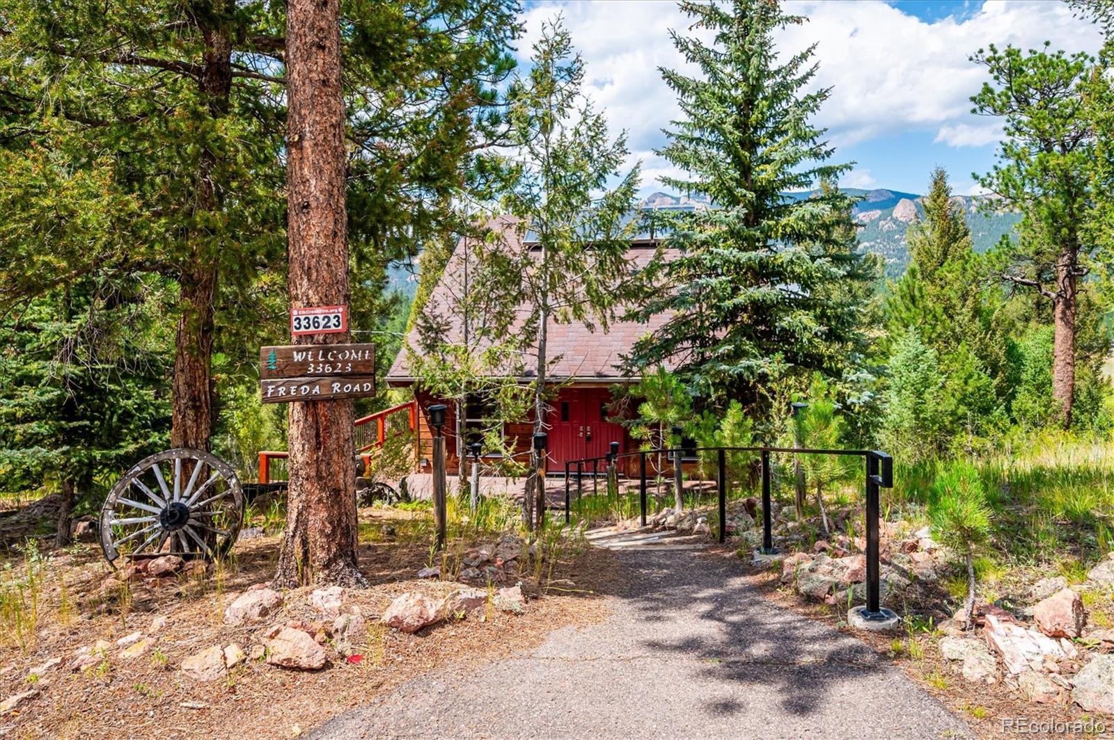 33623 Freda Road Pine, CO 80470 - Photo 2 of 27 a view of a park with plants and trees