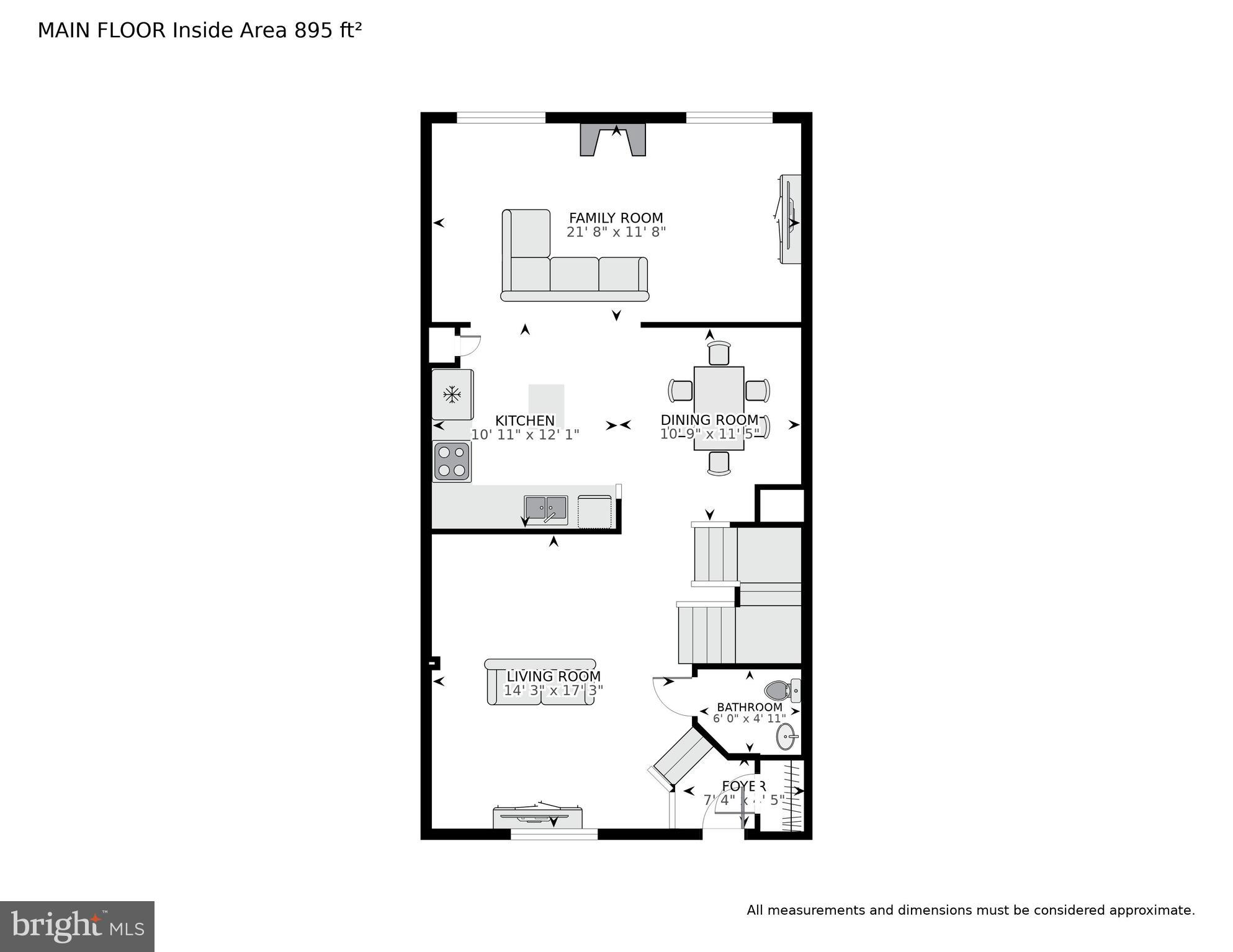 7728 Effingham Square Alexandria, VA 22315 - Photo 31 of 34 Floor Plan Main Level