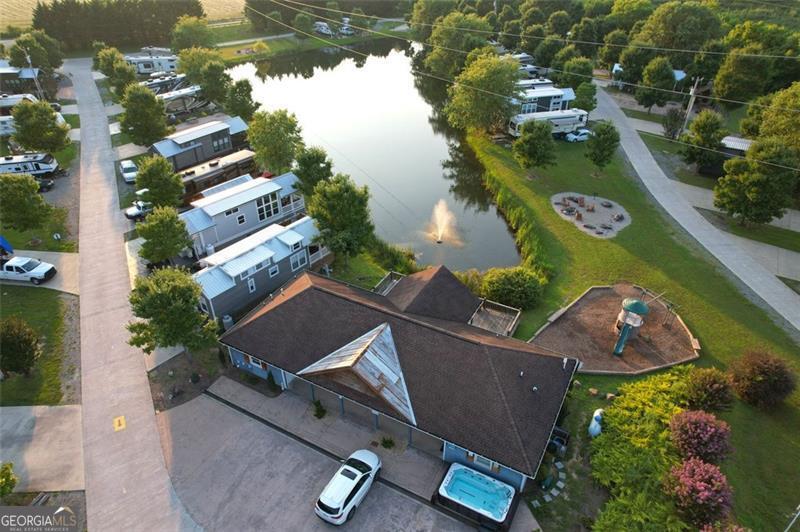 121 Mountain Meadows Morganton, GA 30560 - Photo 25 of 28 an aerial view of a house with a lake view