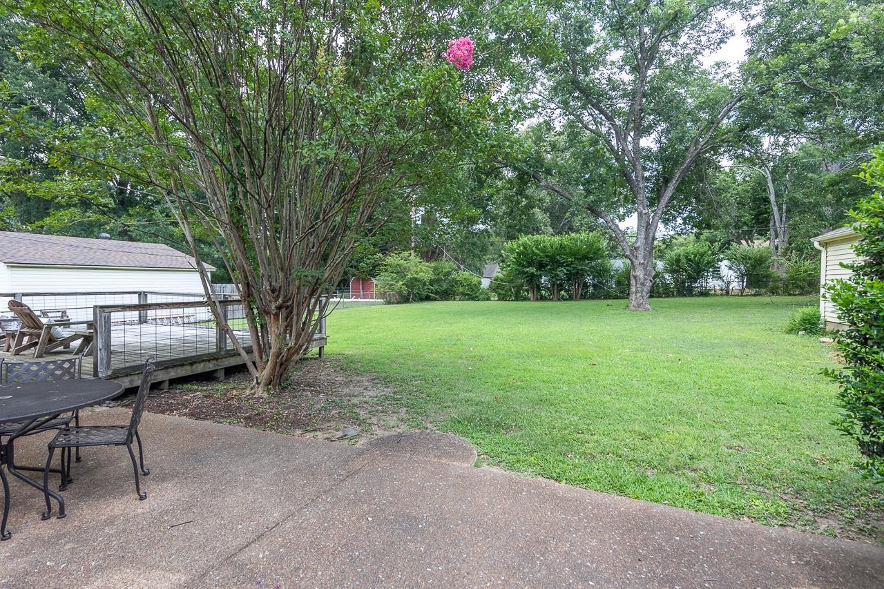 3620 Oak Road Bartlett, TN 38135 - Photo 22 of 28 View from backdoor featuring a wooden deck and lots of level yard.