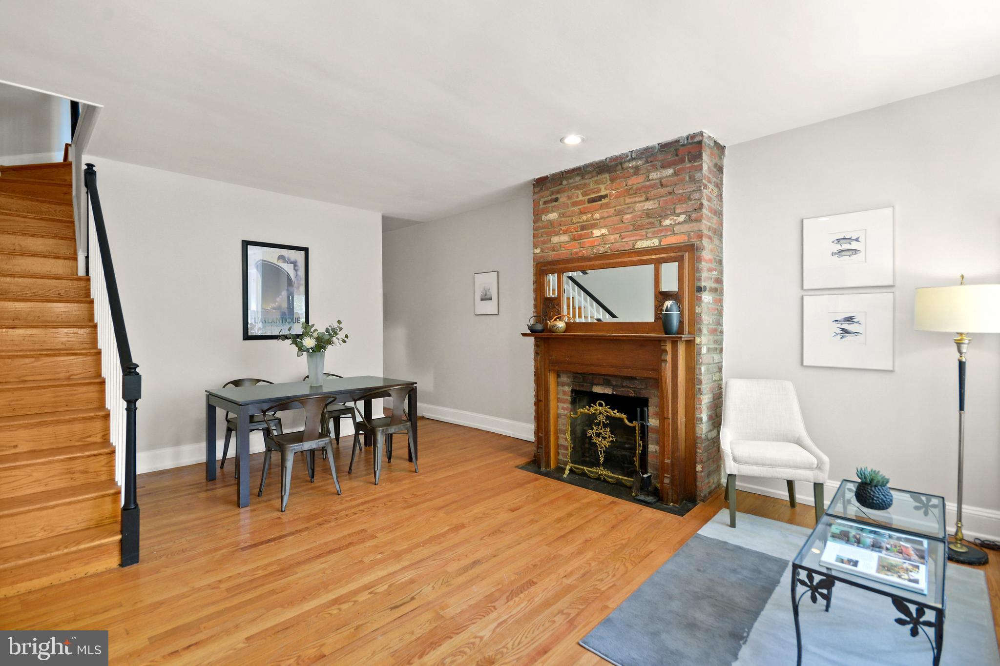 215 9th Street Northeast Washington, DC 20002 - Photo 3 of 26 Dining Room charms w/ wood-burning fireplace!