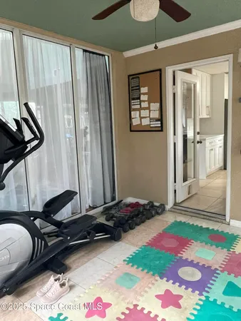 a room with musical instruments