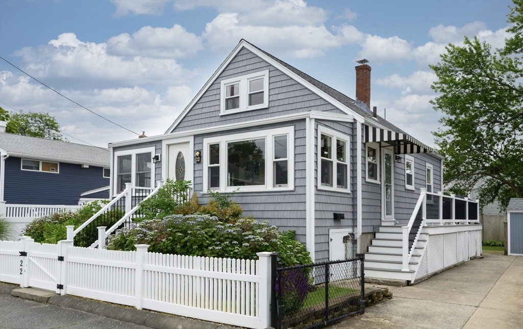 22 E Street Hull, MA 02045 - Photo 19 of 20 a front view of a house with a yard