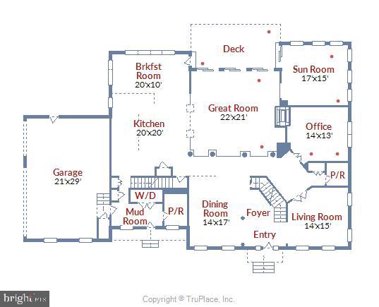 311 Kyle Road Crownsville, MD 21032 - Photo 91 of 92 Main Level floor plan
