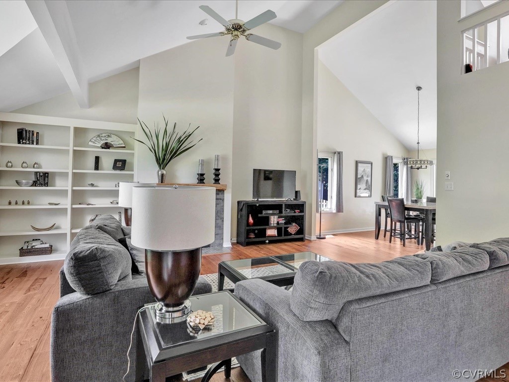 13804 Sandy Oak Road Chester, VA 23831 - Photo 5 of 31 a living room with furniture and wooden floor