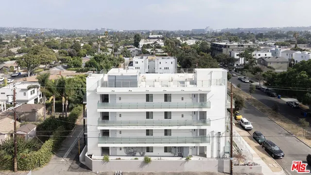 a view of a city with tall buildings