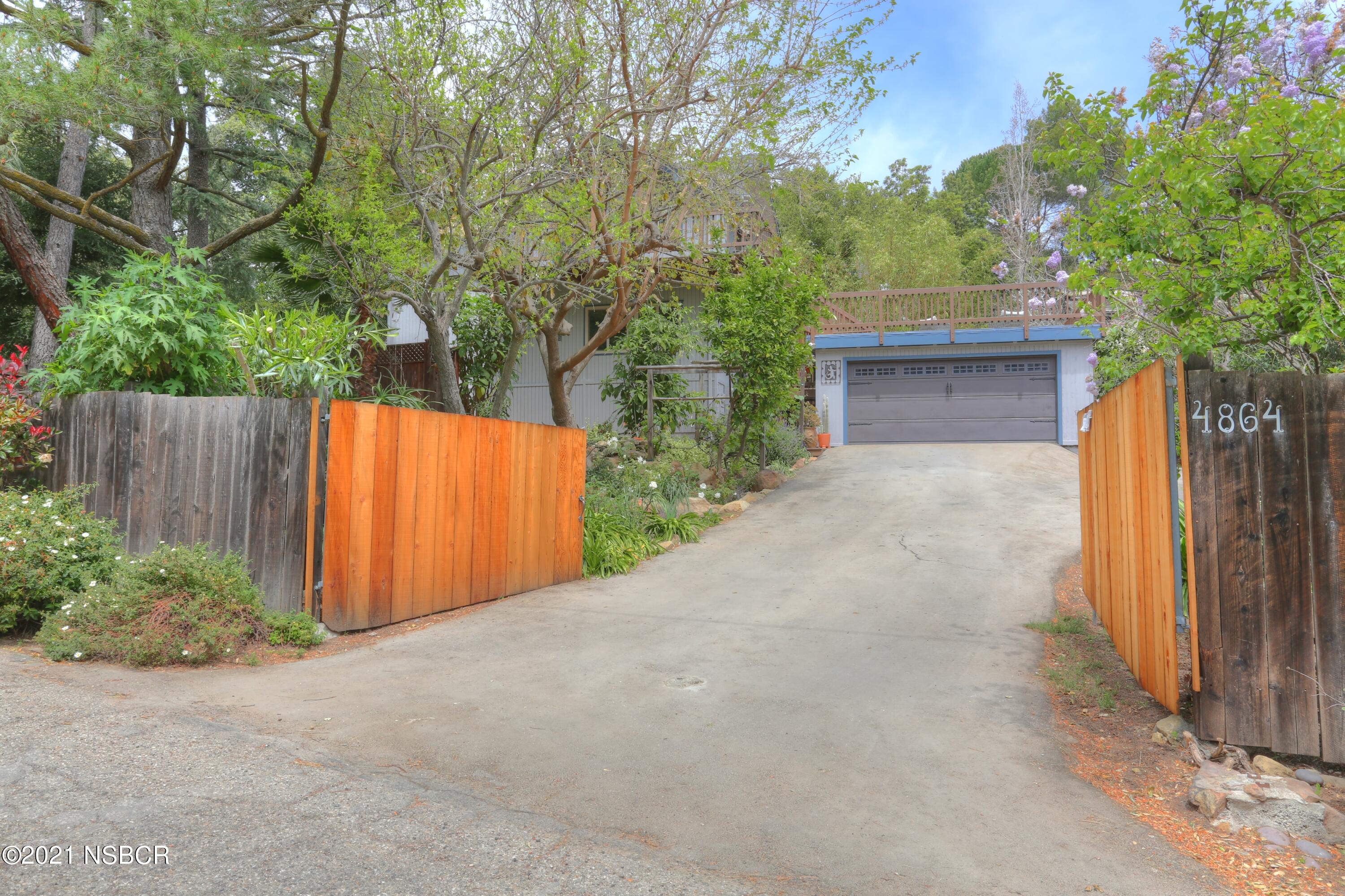 4864 Glenn Road Santa Barbara, CA 93105 - Photo 2 of 33 Gated Driveway