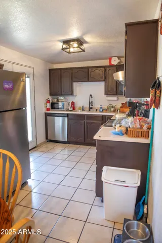 a view of a hallway with a couch