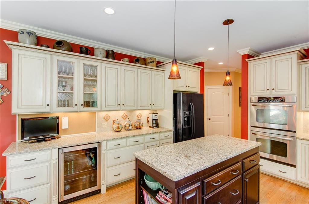 5032 Bennington Way High Point, NC 27262 - Photo 10 of 30 Spacious kitchen with wine refrigerator plus Island