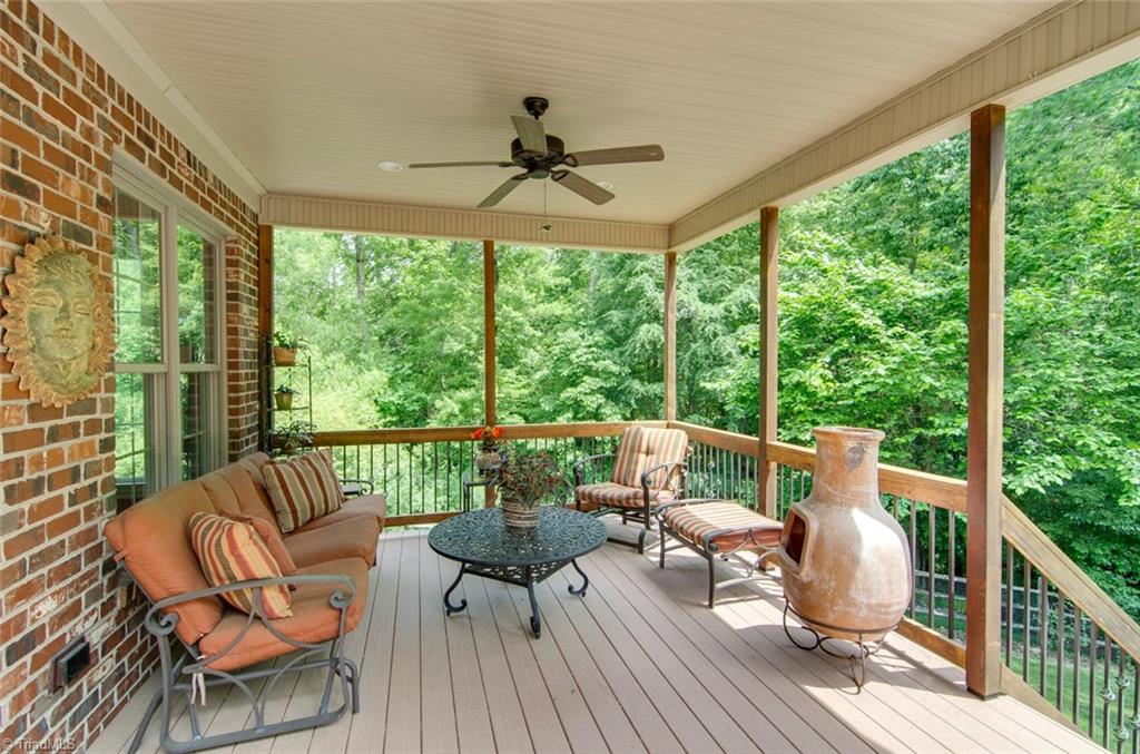 5032 Bennington Way High Point, NC 27262 - Photo 22 of 30 Main level deck overlooking private backyard