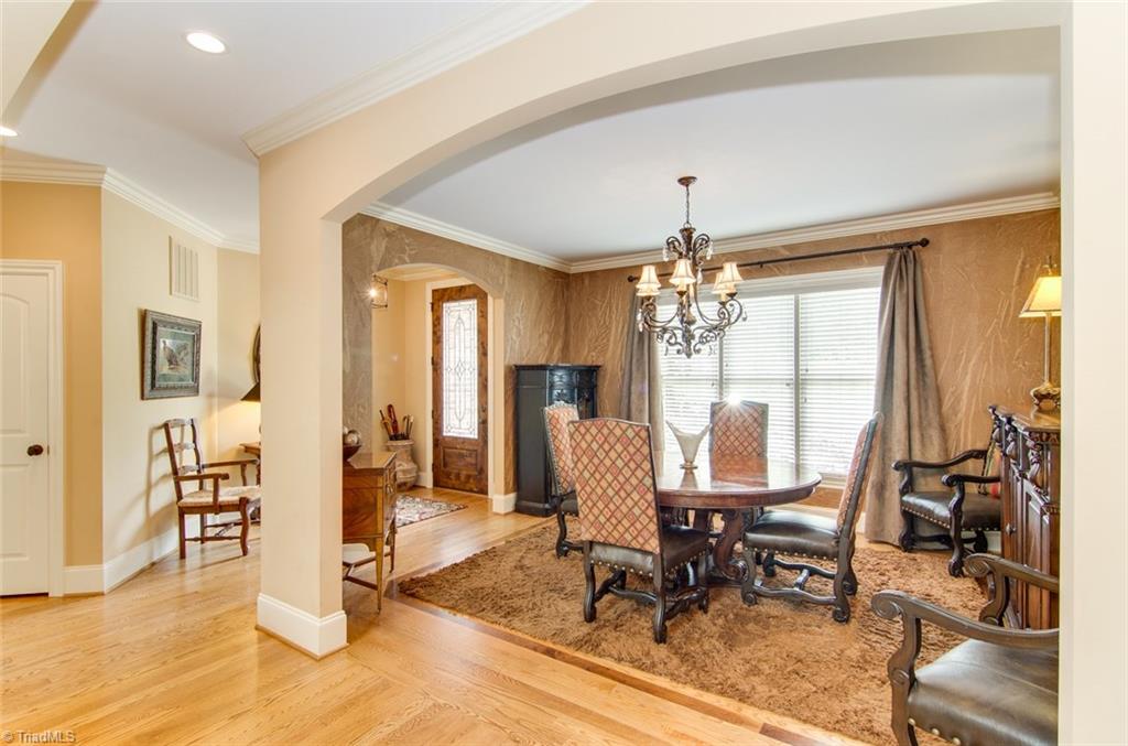 5032 Bennington Way High Point, NC 27262 - Photo 3 of 30 View from Family room into Entry and Dining room