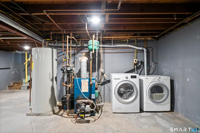 a view of storage and utility room