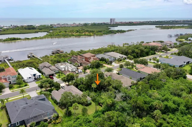 a view of a city and lake