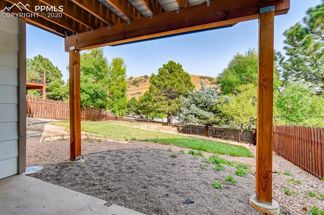 7545 Julynn Road Colorado Springs, CO 80919 - Photo 26 of 29 Large back yard from basement patio