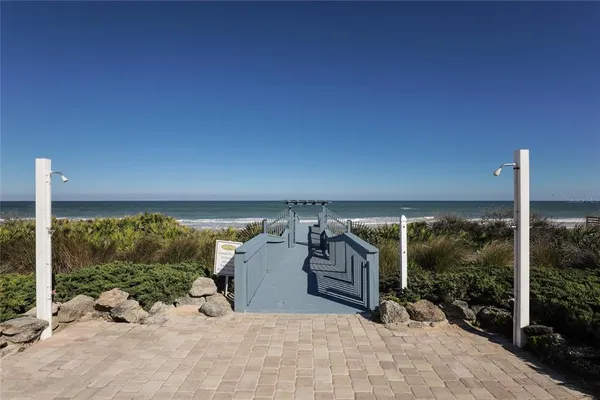 a view of an ocean beach