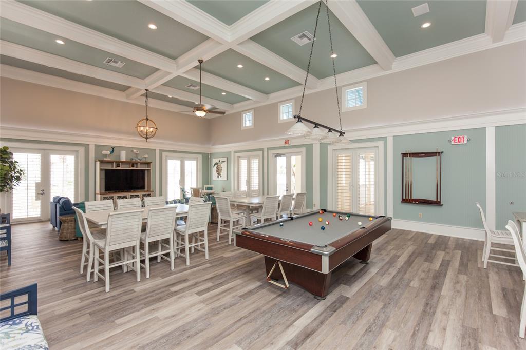6 Cinnamon Beach Way Palm Coast, FL 32137 - Photo 50 of 58 a living room with a pool table and a flat screen tv