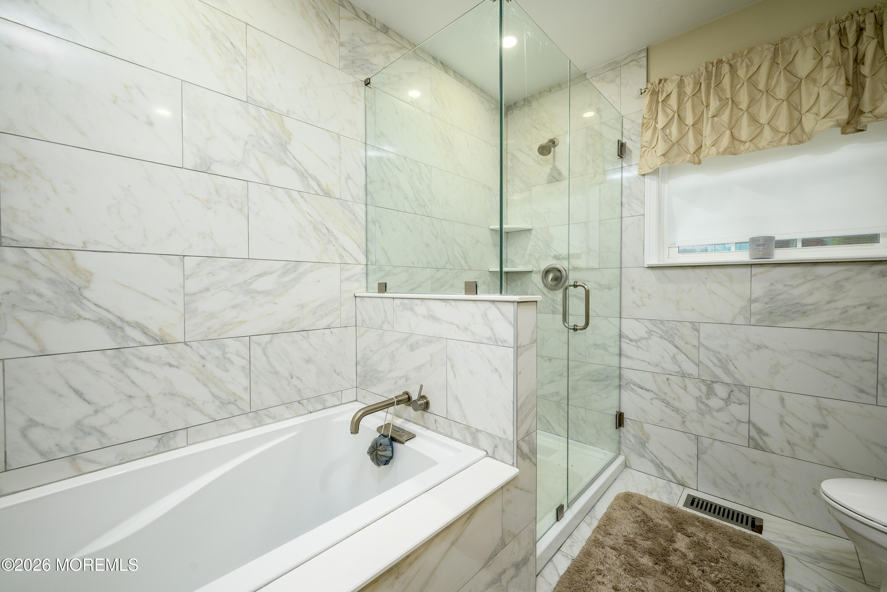 4 Cambridge Drive Howell, NJ 07731 - Photo 25 of 39 a bathroom with a sink a toilet and shower