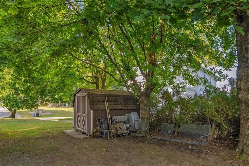 1270 Old State Road Apollo, PA 15613 - Photo 9 of 36 a view of backyard with wooden fence and large trees