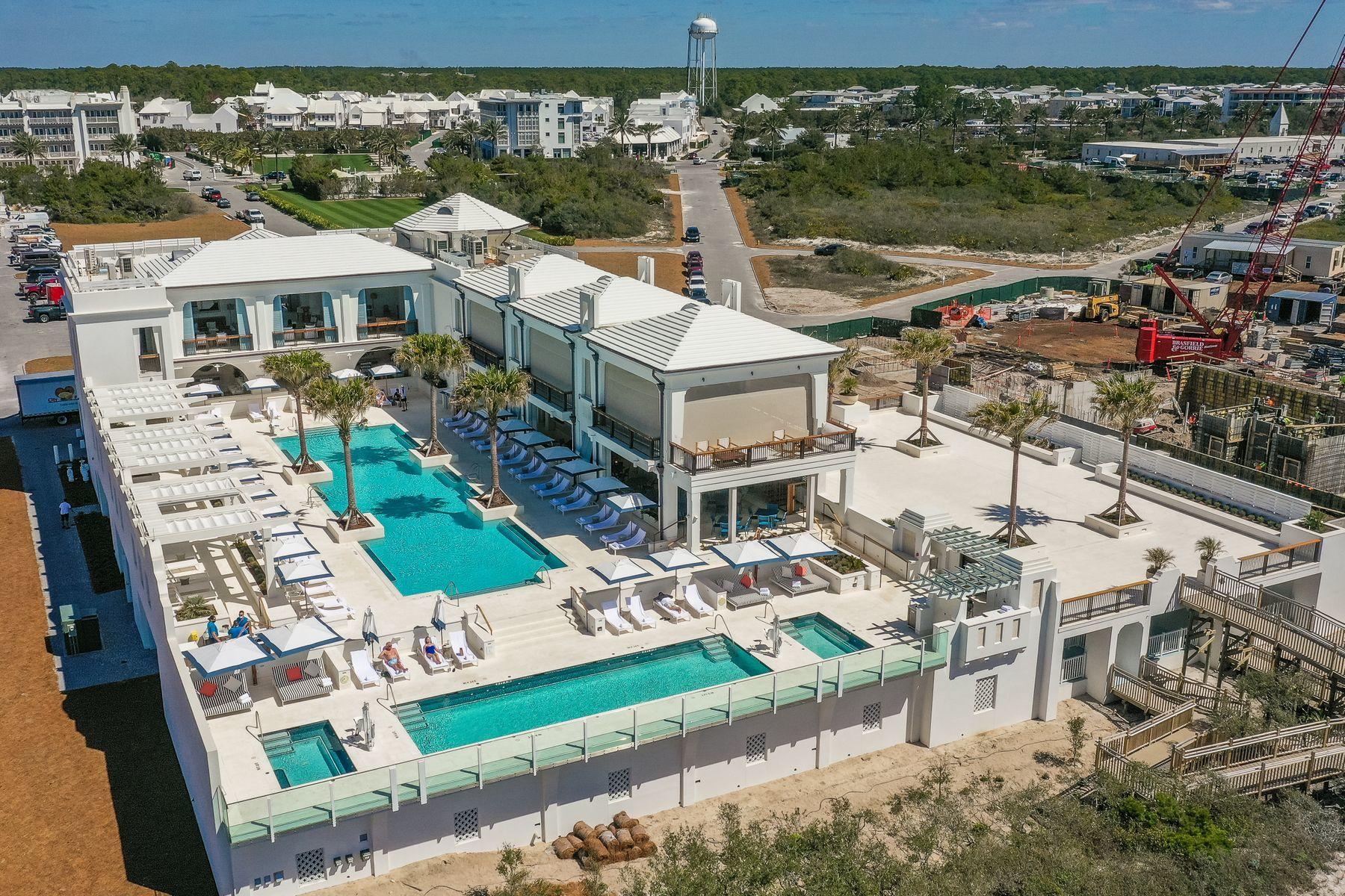 Lot M5 Whalebone Alley Inlet Beach Inlet Beach, FL 32461 - Photo 17 of 20 an aerial view of multiple houses with yard