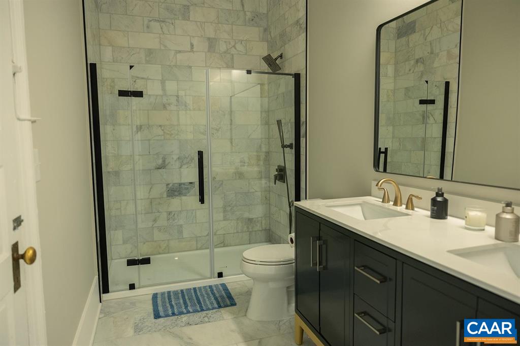 409 Park Street Charlottesville, VA 22902 - Photo 35 of 58 a bathroom with a sink a toilet and shower