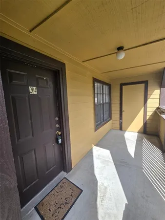 a view of an entryway door