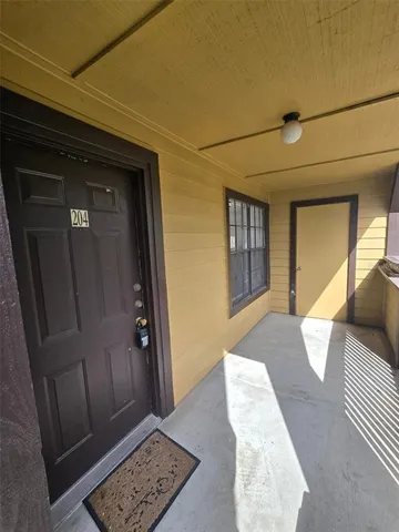 a view of an entryway door