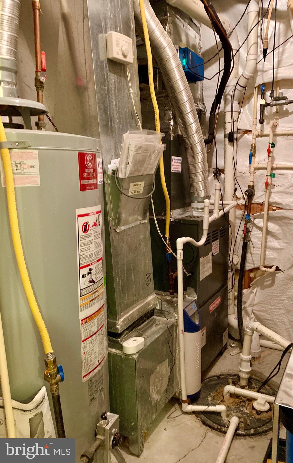 9197 Furey Road Lorton, VA 22079 - Photo 48 of 61 HVAC and water heater area