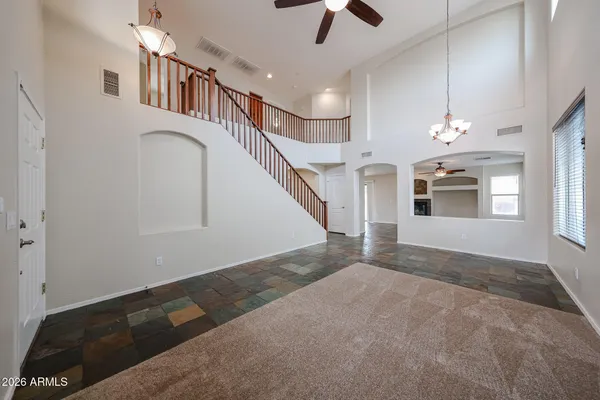 a view of an entryway with a livingroom
