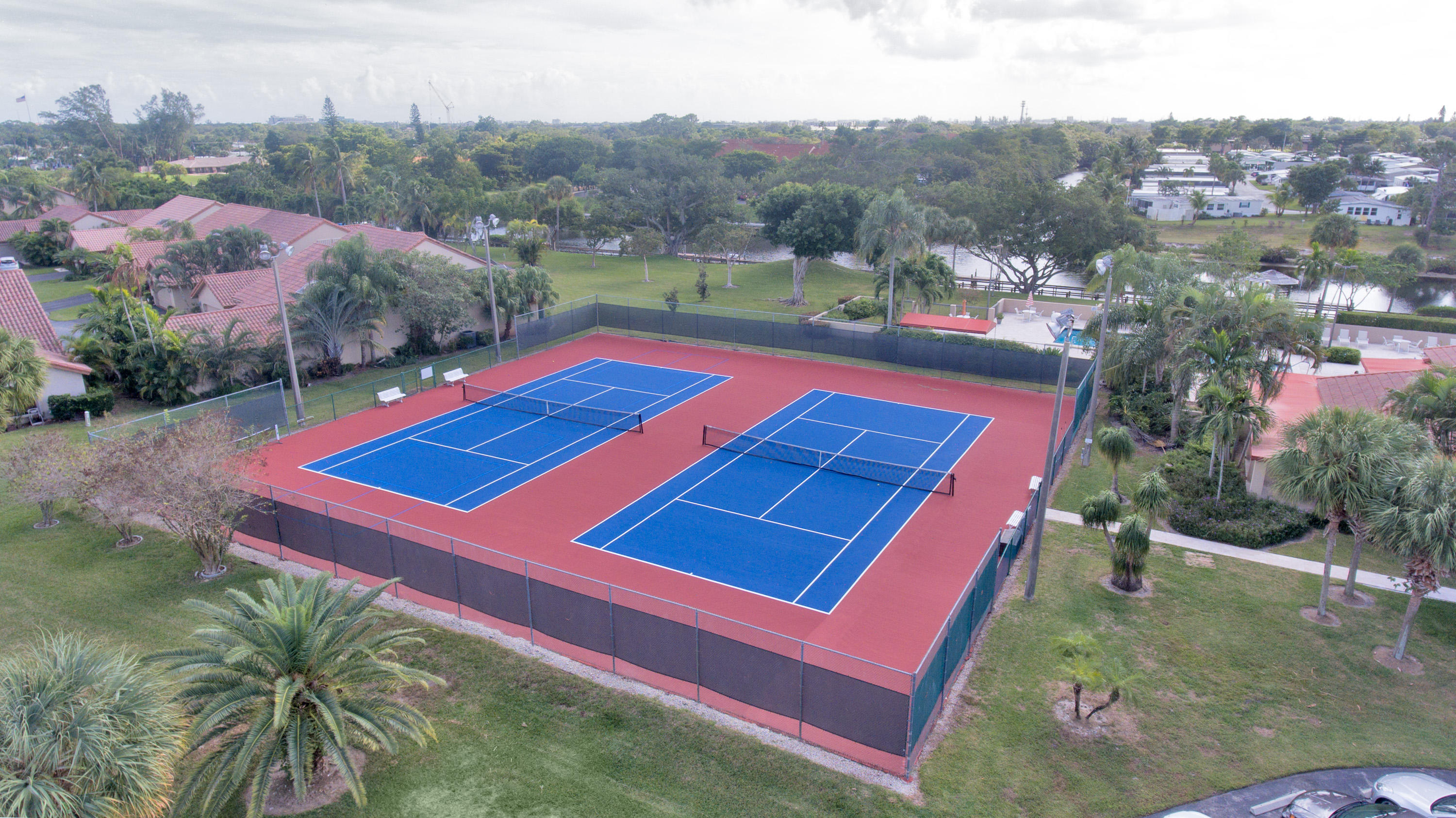 23363 Water Circle Boca Raton, FL 33486 - Photo 32 of 43 Newly refinished Tennis Courts