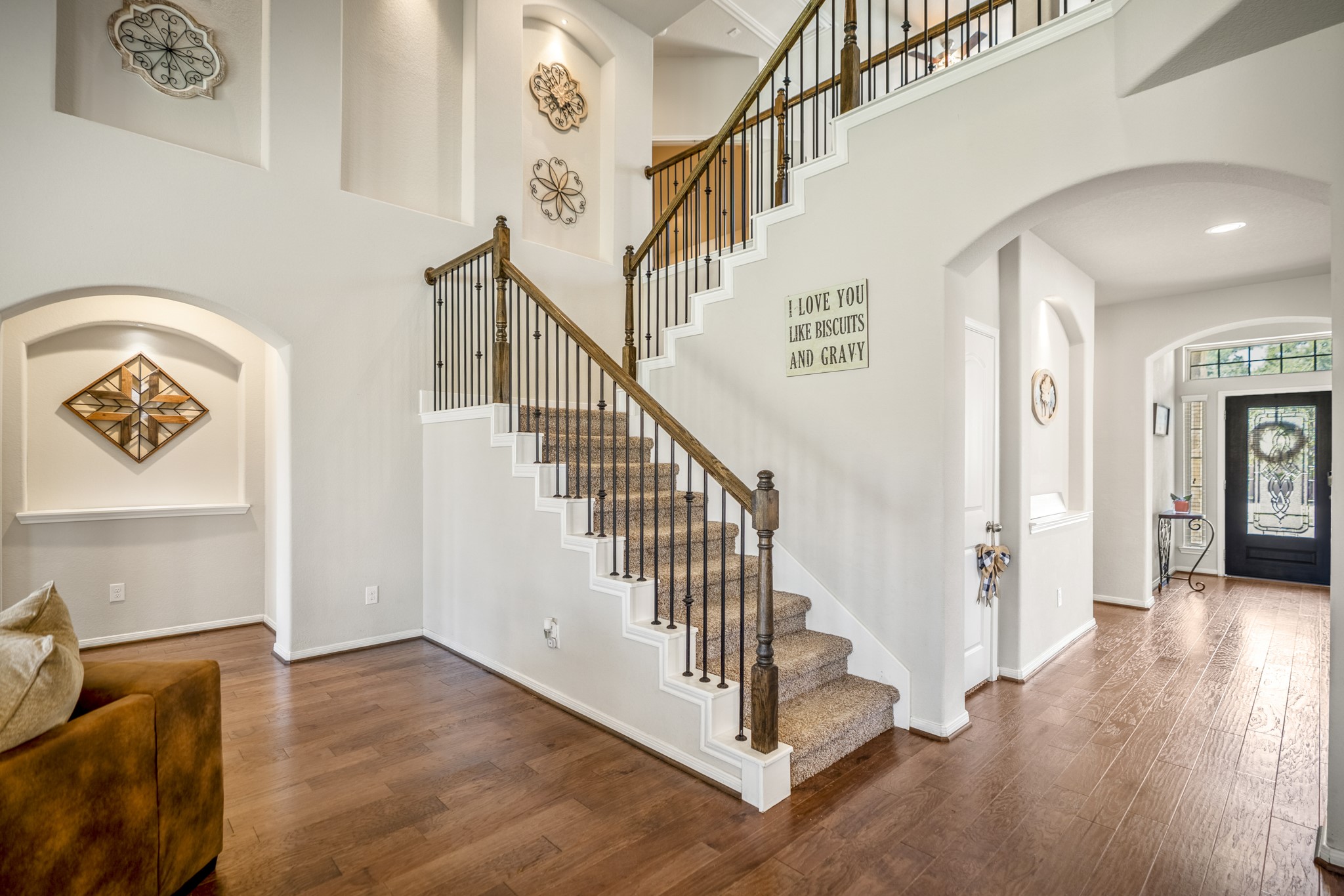 23006 Mulberry Tree Lane Spring, TX 77389 - Photo 26 of 50 a view of entryway with wooden floor