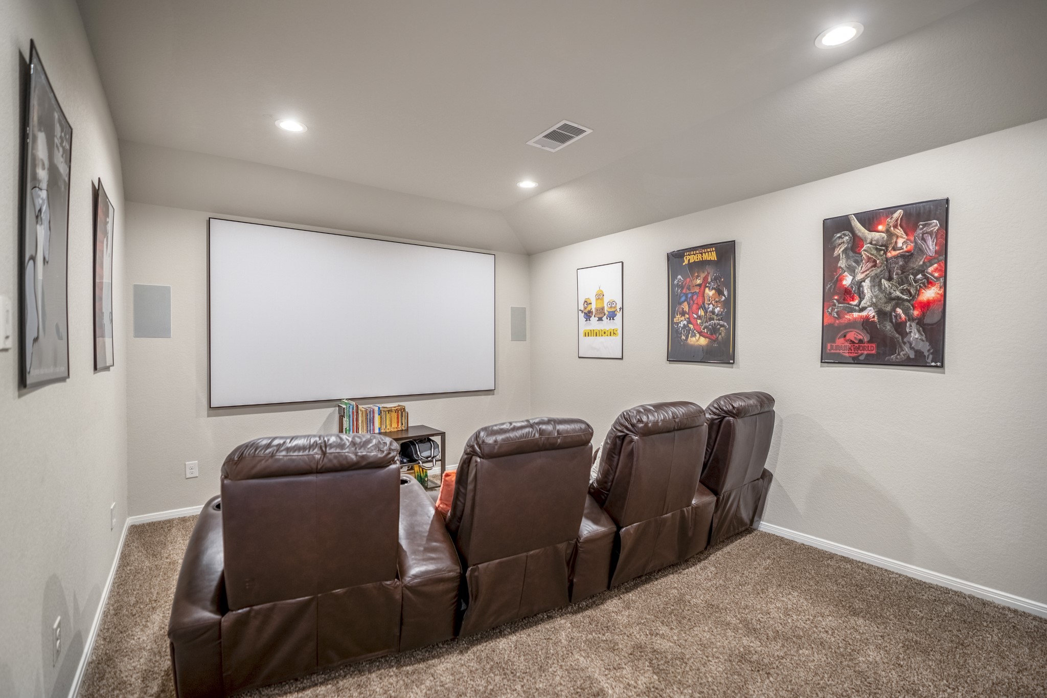 23006 Mulberry Tree Lane Spring, TX 77389 - Photo 30 of 50 a room with furniture projector and screen