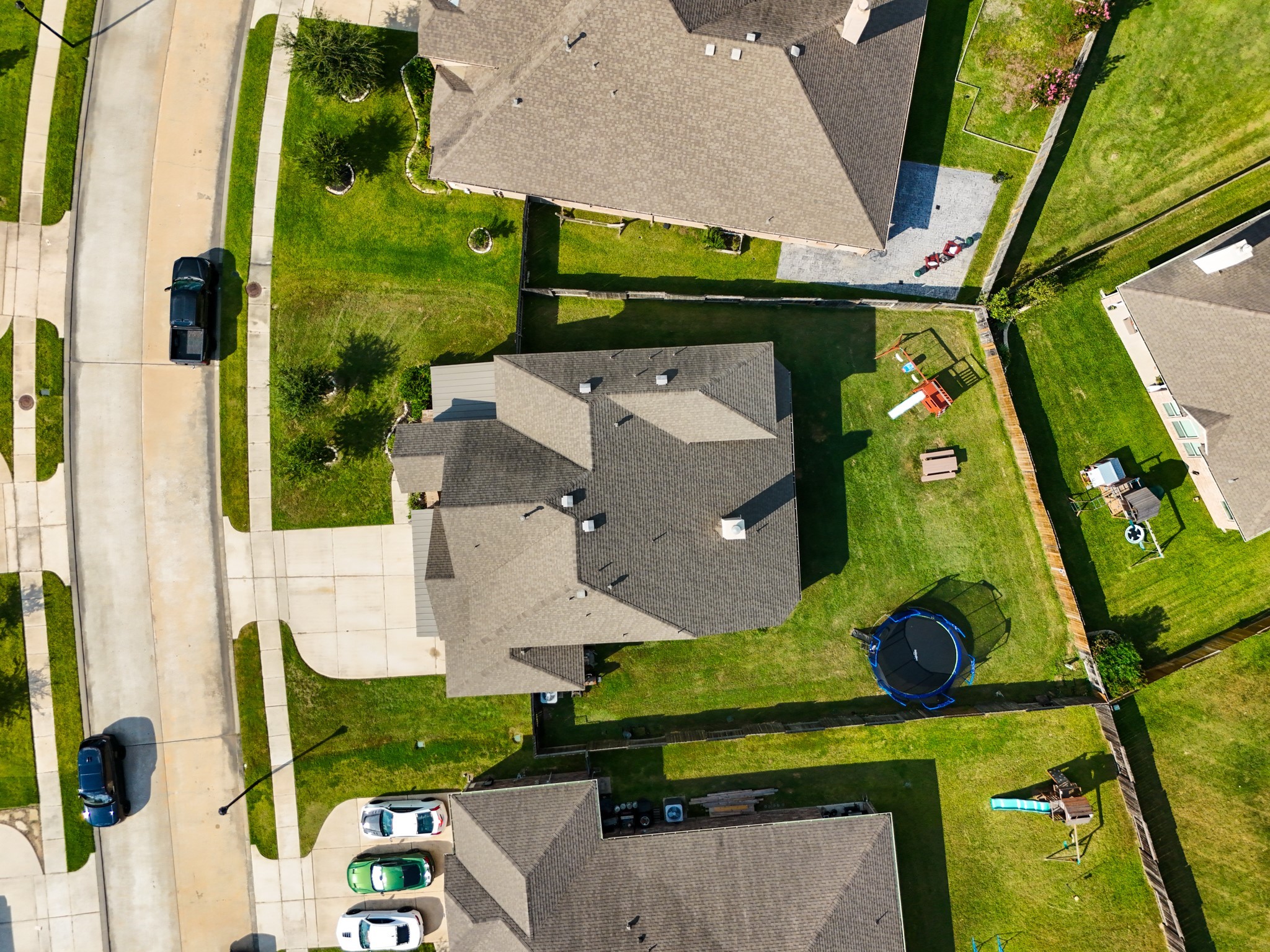 23006 Mulberry Tree Lane Spring, TX 77389 - Photo 44 of 50 an aerial view of a house with a yard and a large tree