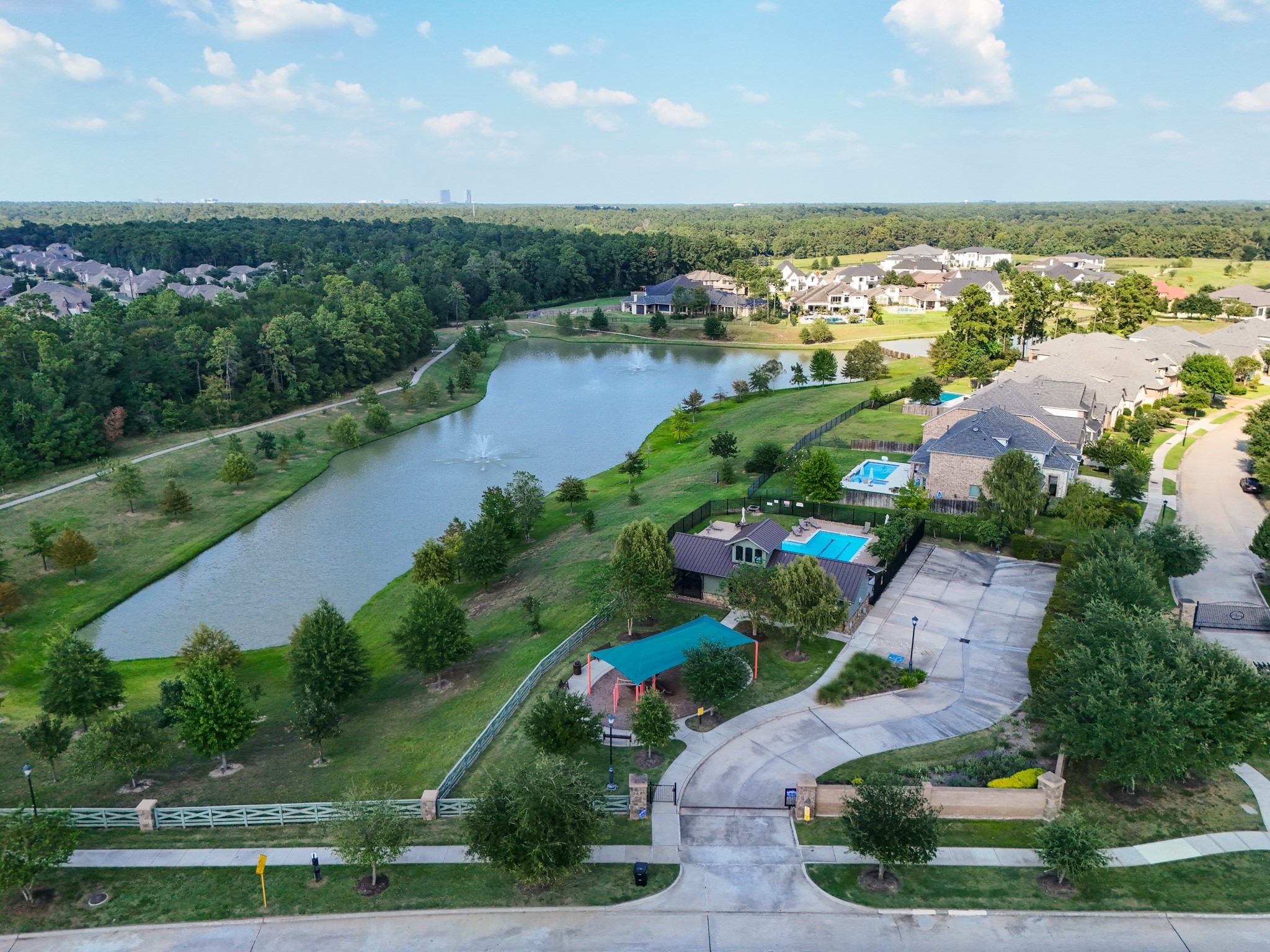 23006 Mulberry Tree Lane Spring, TX 77389 - Photo 49 of 50 an aerial view of a houses with outdoor space and street view