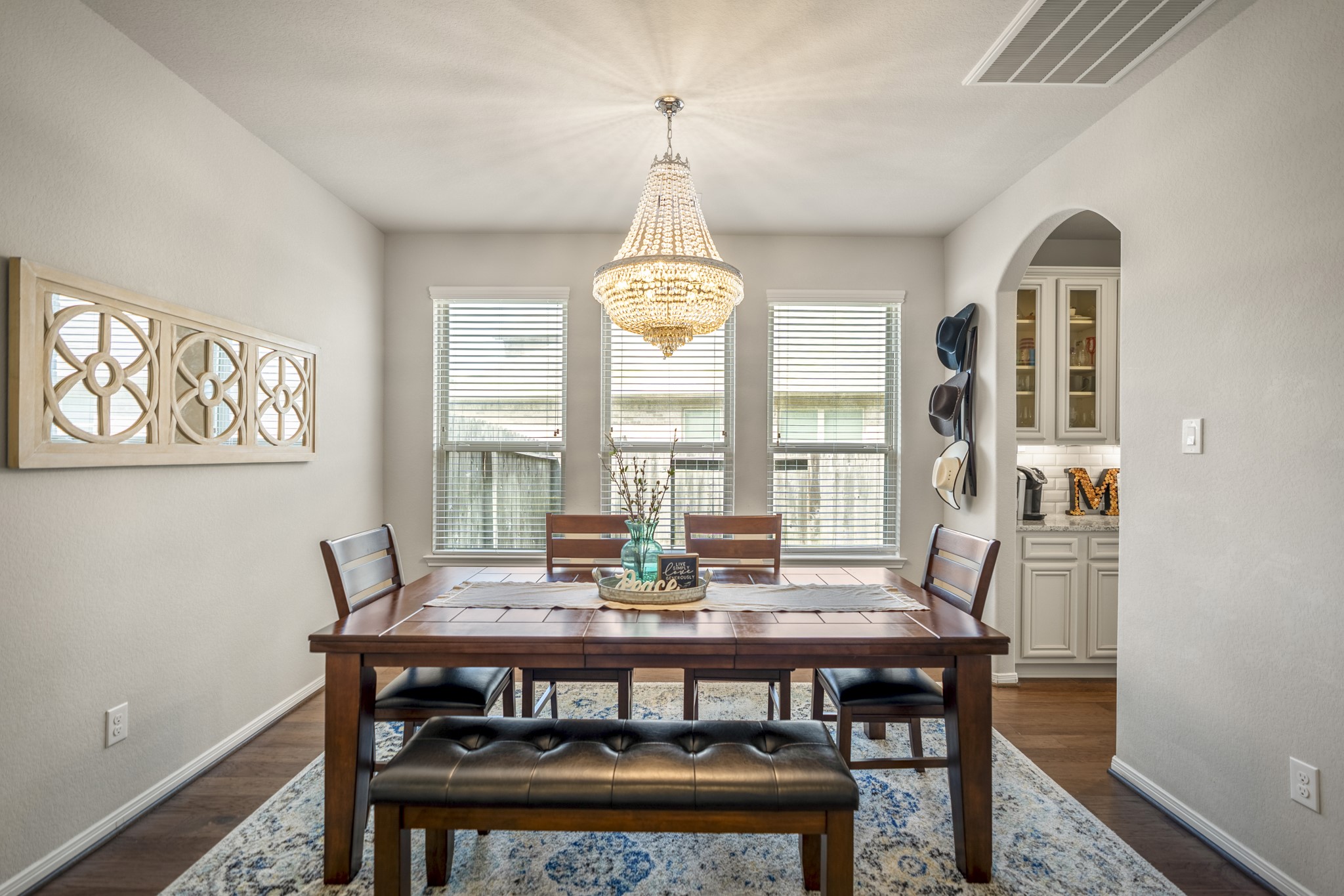 23006 Mulberry Tree Lane Spring, TX 77389 - Photo 9 of 50 a view of a dining room with furniture window and wooden floor