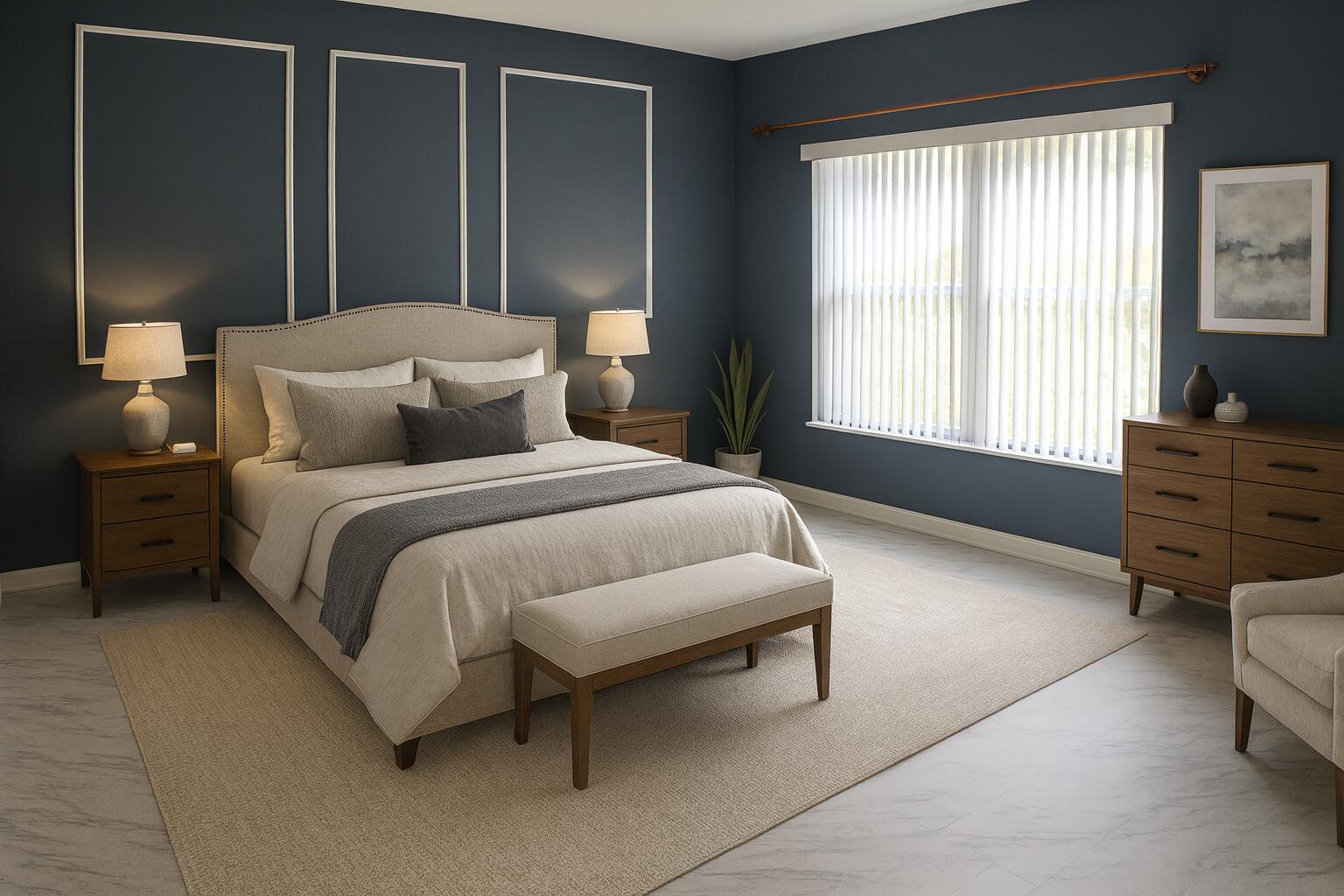 6387 Long Key Lane Boynton Beach, FL 33472 - Photo 19 of 49 a bedroom with a bed and a dresser next to a window