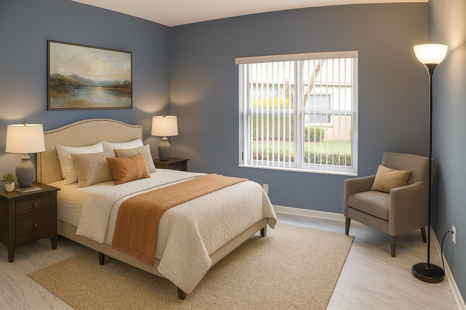 6387 Long Key Lane Boynton Beach, FL 33472 - Photo 30 of 49 a bedroom with a bed and a couch